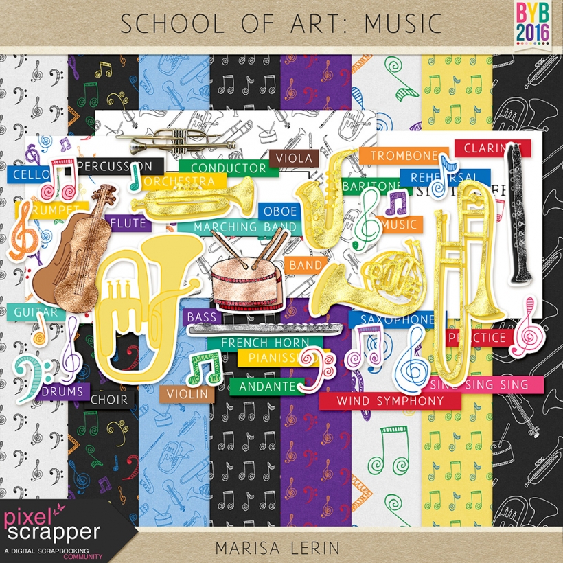 School of Art: Music Kit music build your basics red orange yellow green blue purple white black School of Art: Music Kit music build your basics red orange yellow green blue purple white black