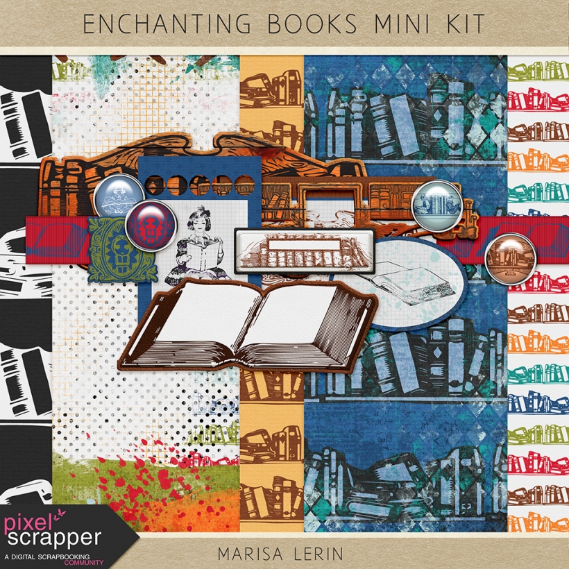 Enchanting Books Mini Kit autumn enchanting books reading red orange yellow green teal blue navy white black brown