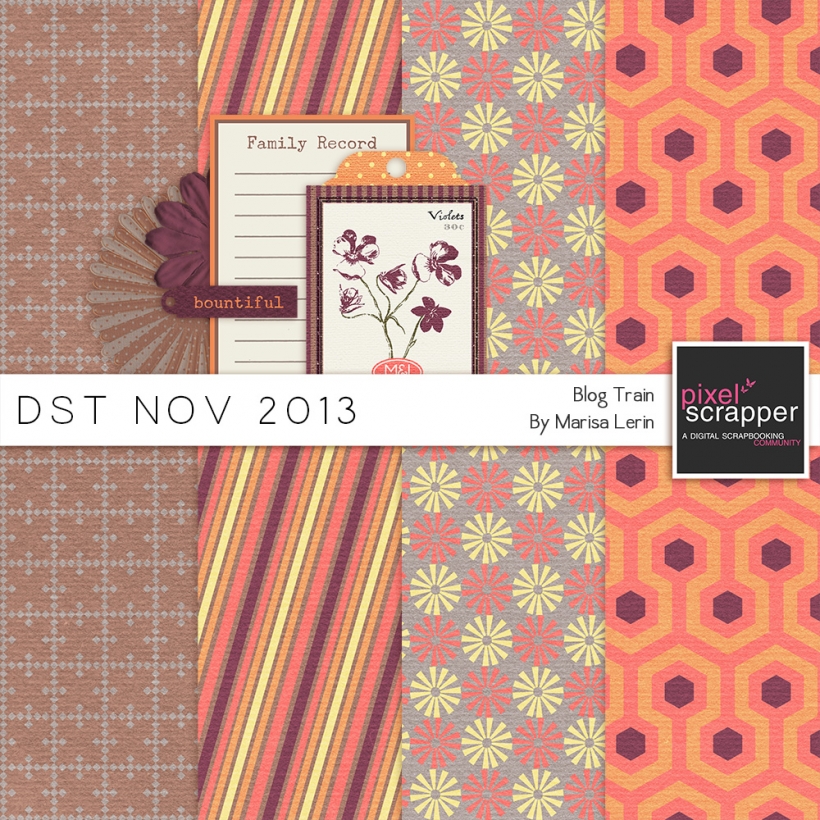 DST November 2013 Blog Train fall family orange purple brown